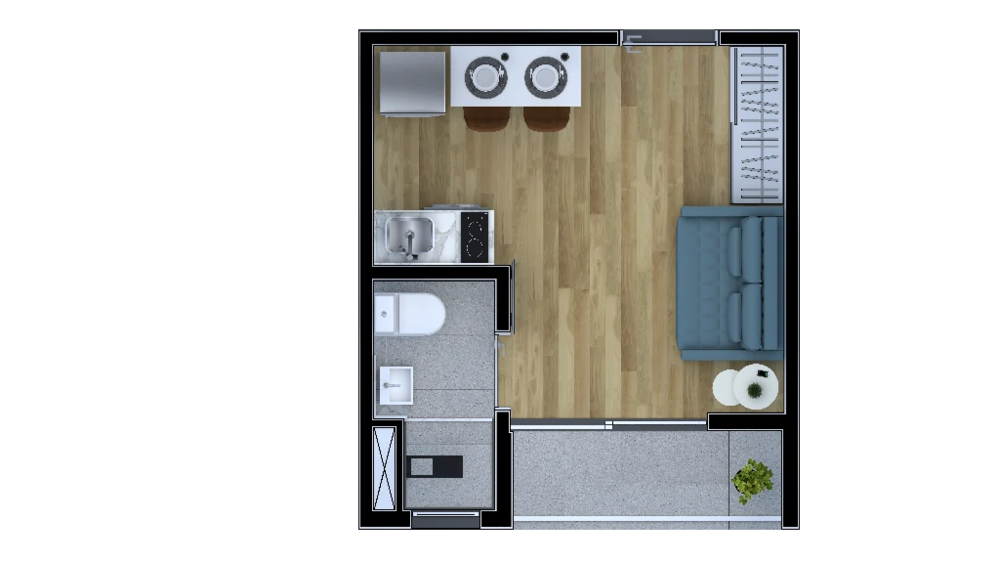 Apartamento à venda com 1 quarto, 27m² - Foto 8