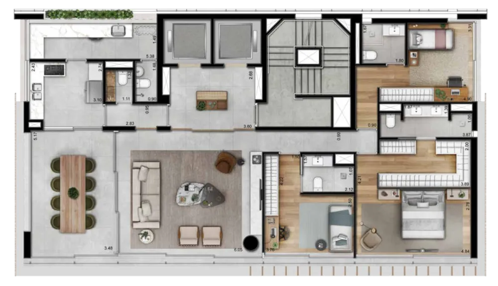 Apartamento, 3 quartos, 183 m² - Foto 3