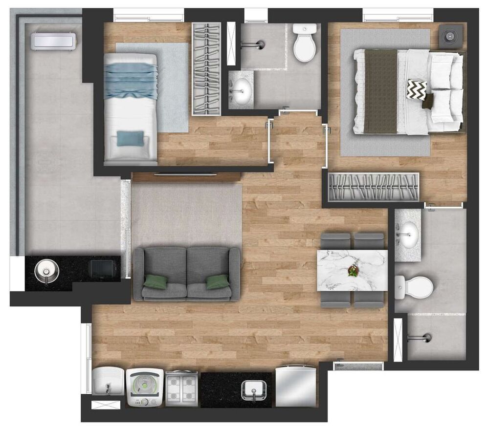 Apartamento, 2 quartos, 43 m² - Foto 23