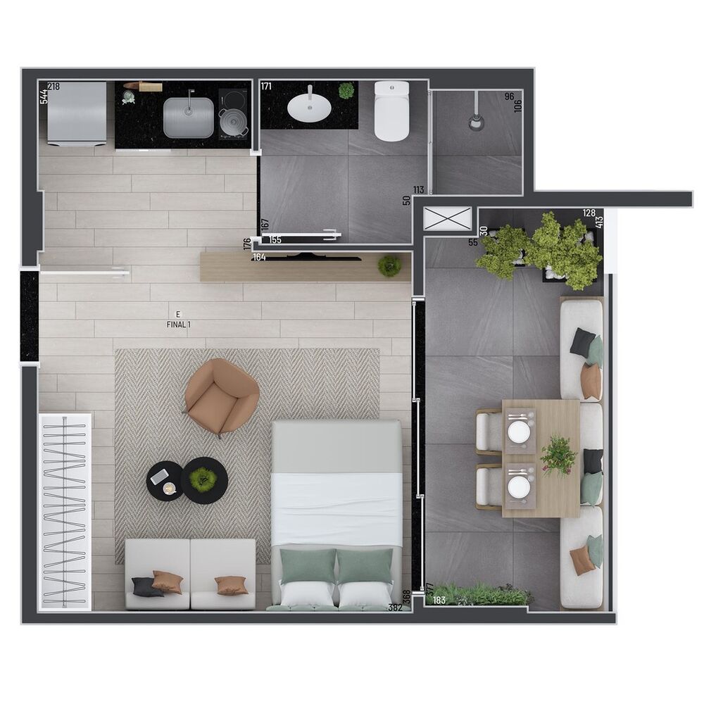 Apartamento, 1 quarto, 28 m² - Foto 5