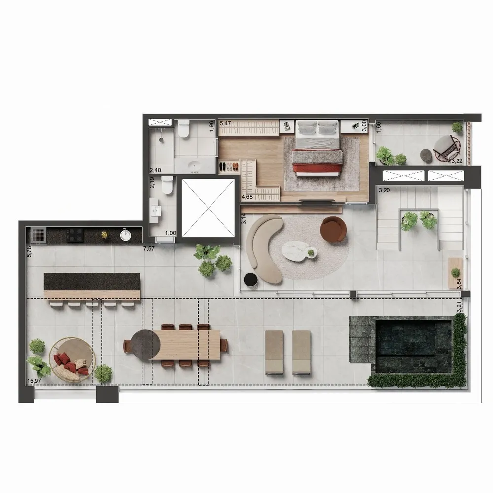 Cobertura, 4 quartos, 280 m² - Foto 2