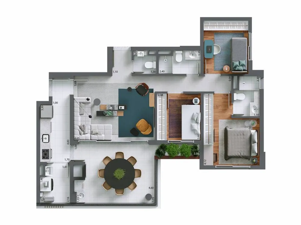 Apartamento, 4 quartos, 150 m² - Foto 4