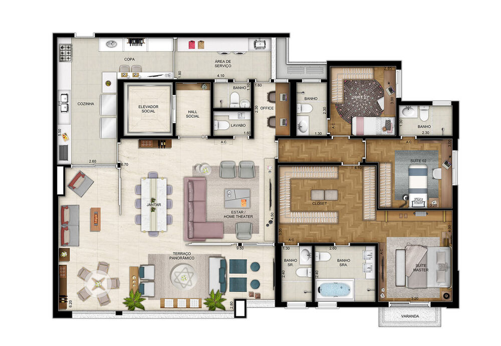 Apartamento, 4 quartos, 211 m² - Foto 11