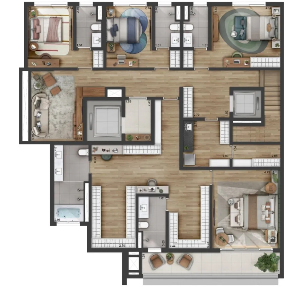 Cobertura, 4 quartos, 470 m² - Foto 4