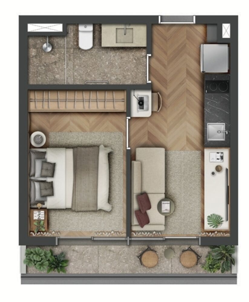 Apartamento, 1 quarto, 71 m² - Foto 3