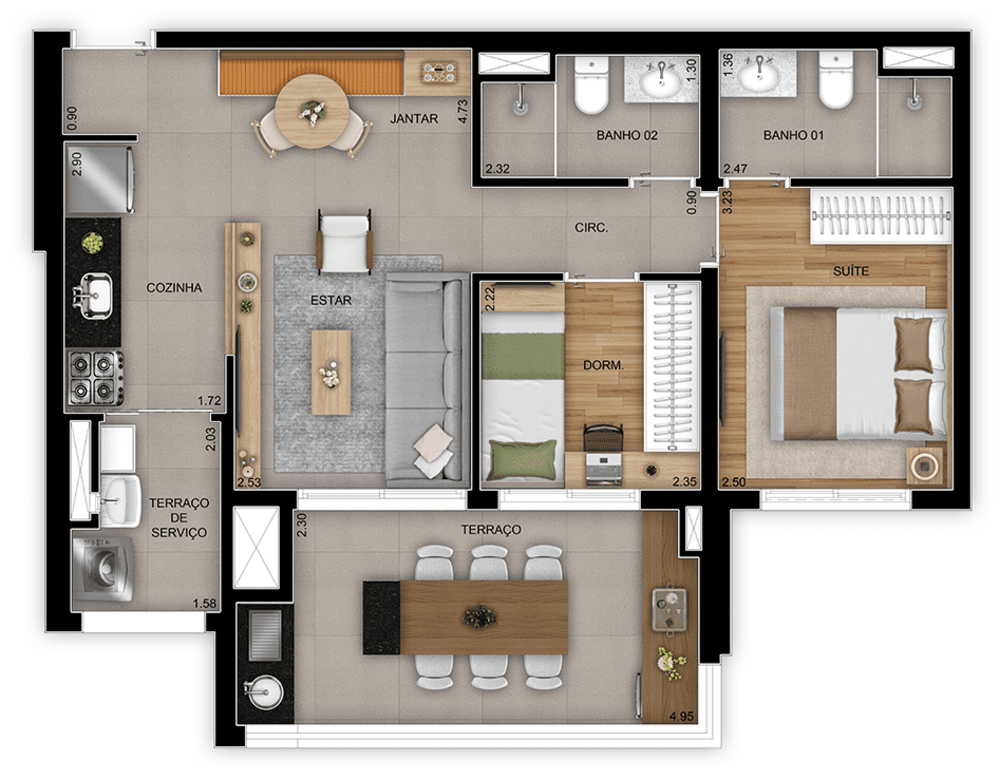 Apartamento, 3 quartos, 89 m² - Foto 22