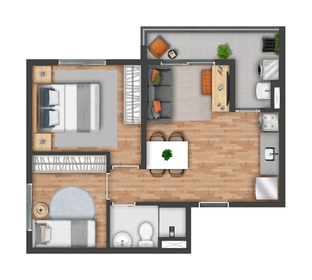 Apartamento, 2 quartos, 36 m² - Foto 4