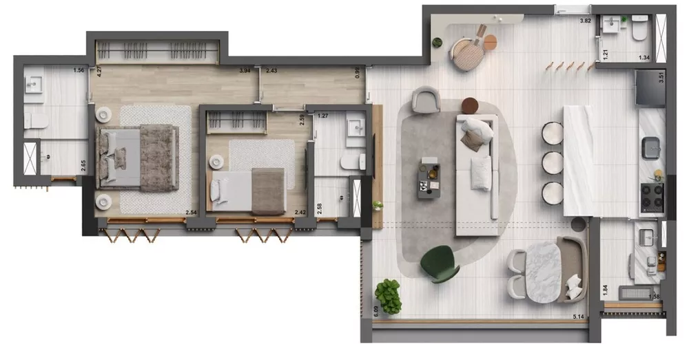Apartamento, 3 quartos, 132 m² - Foto 10