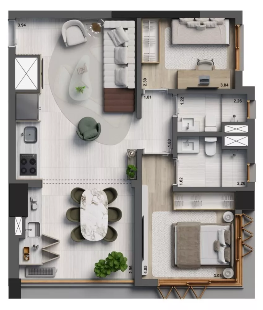 Apartamento, 3 quartos, 132 m² - Foto 8