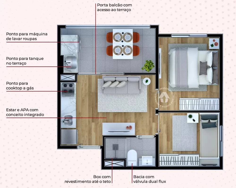 Cobertura, 1 quarto, 67 m² - Foto 10