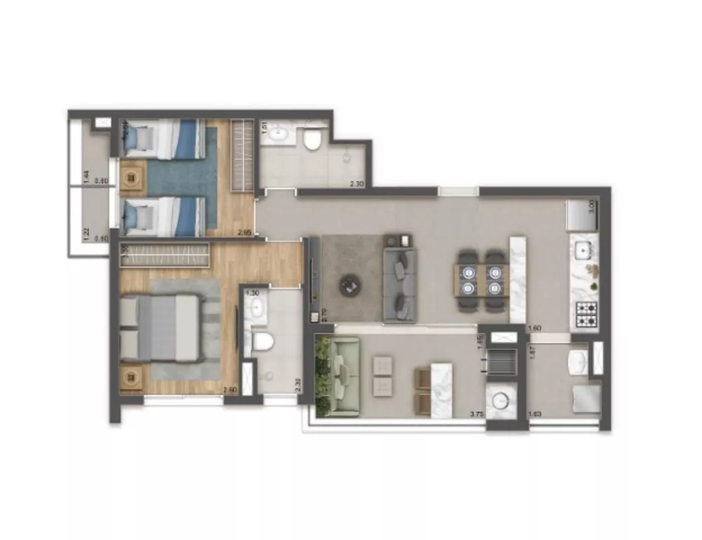 Apartamento, 1 quarto, 38 m² - Foto 10