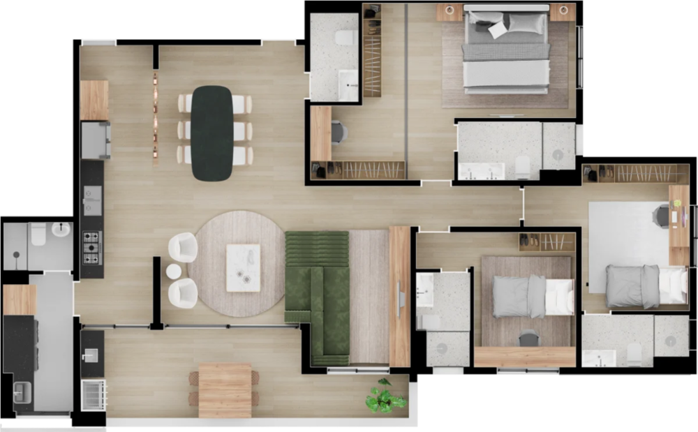 Apartamento, 3 quartos, 150 m² - Foto 11