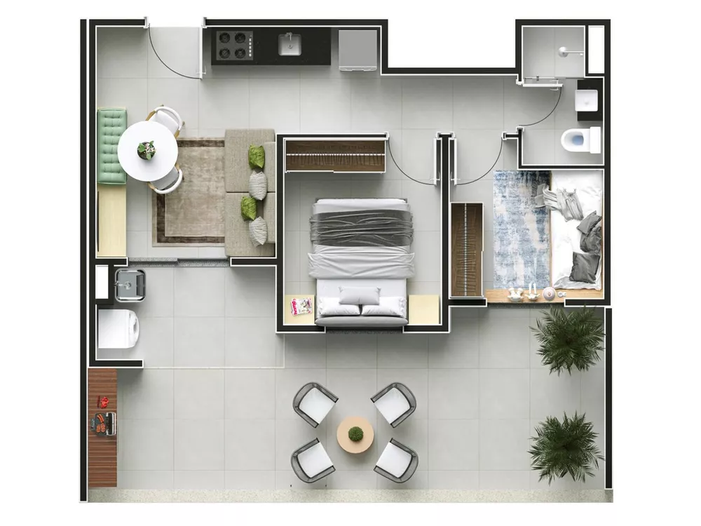 Apartamento, 1 quarto, 27 m² - Foto 12