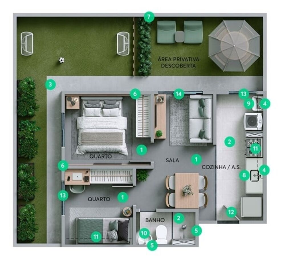 Apartamento, 2 quartos, 65 m² - Foto 11