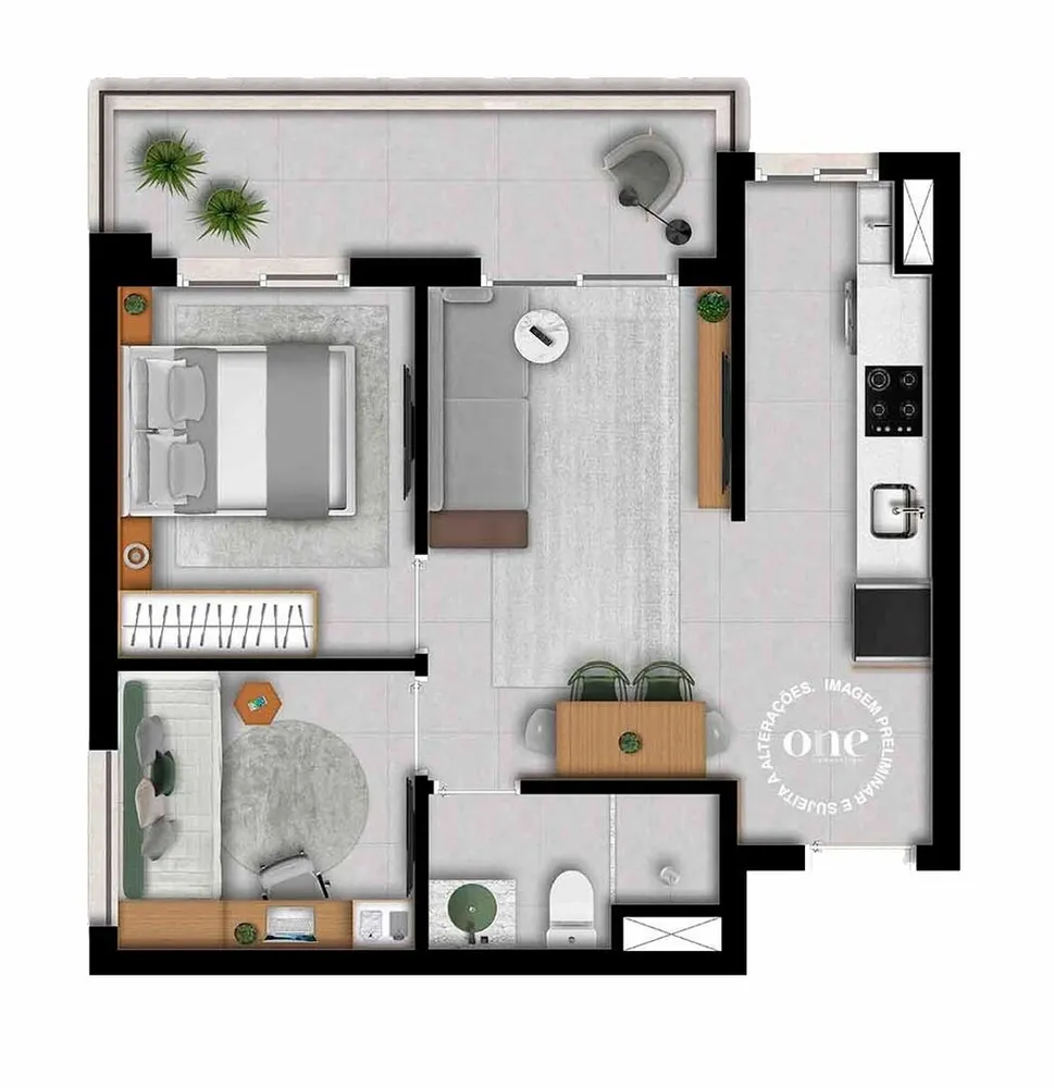 Apartamento, 2 quartos, 47 m² - Foto 4