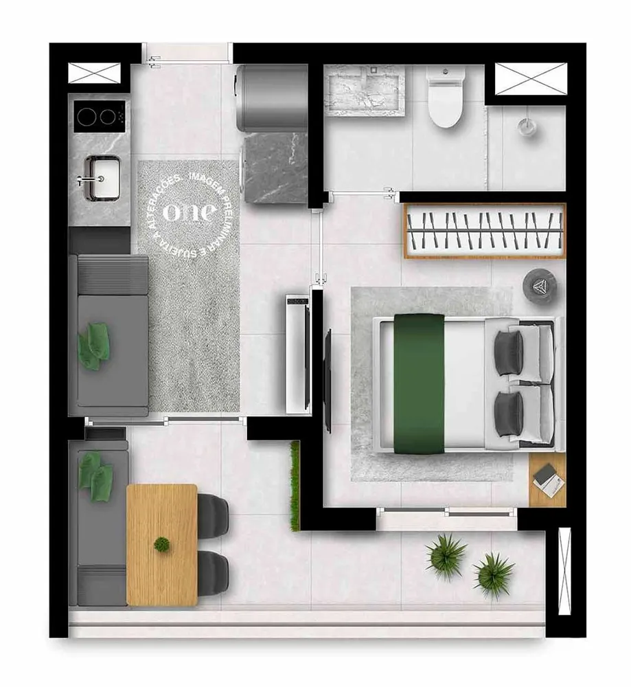 Apartamento, 2 quartos, 47 m² - Foto 3