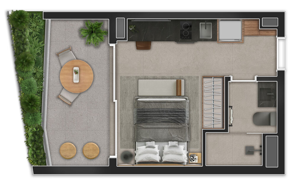 Apartamento, 1 quarto, 52 m² - Foto 8