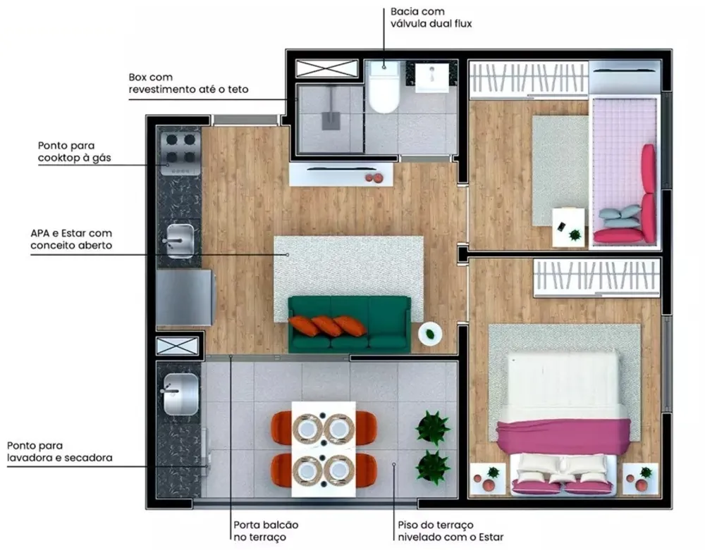 Apartamento, 1 quarto, 18 m² - Foto 4