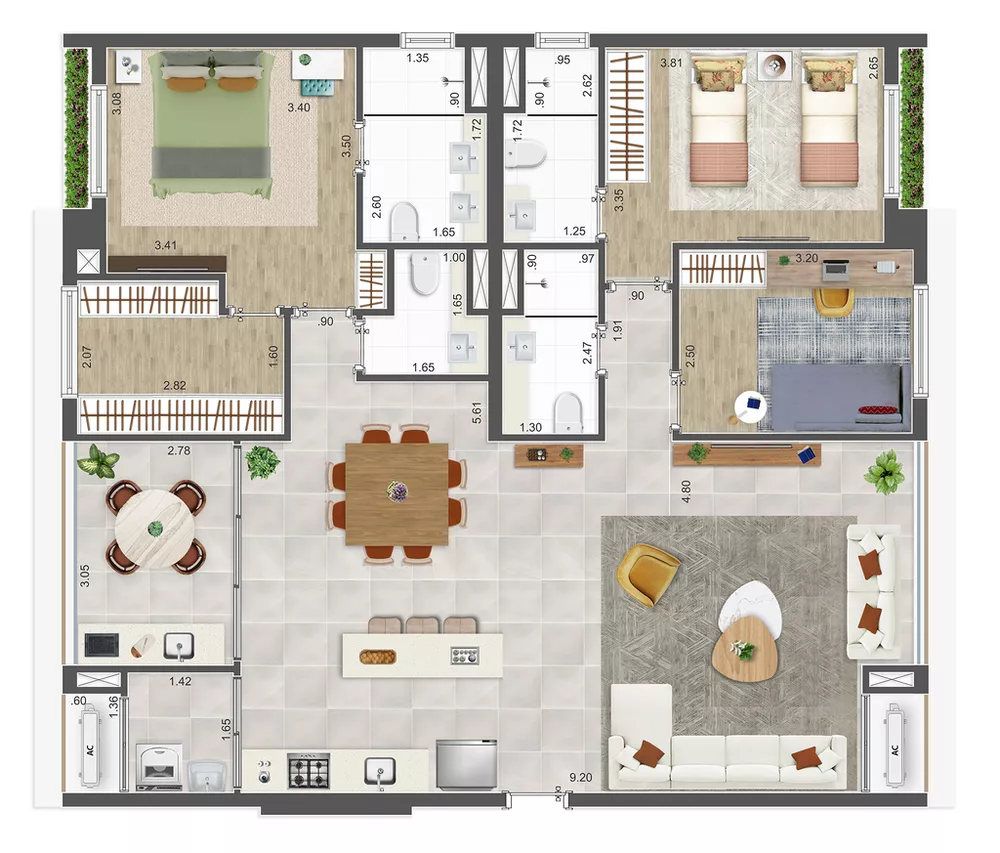 Apartamento, 2 quartos, 115 m² - Foto 24
