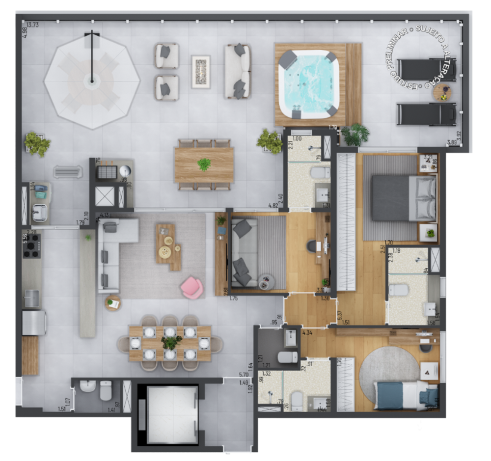 Apartamento, 3 quartos, 183 m² - Foto 5