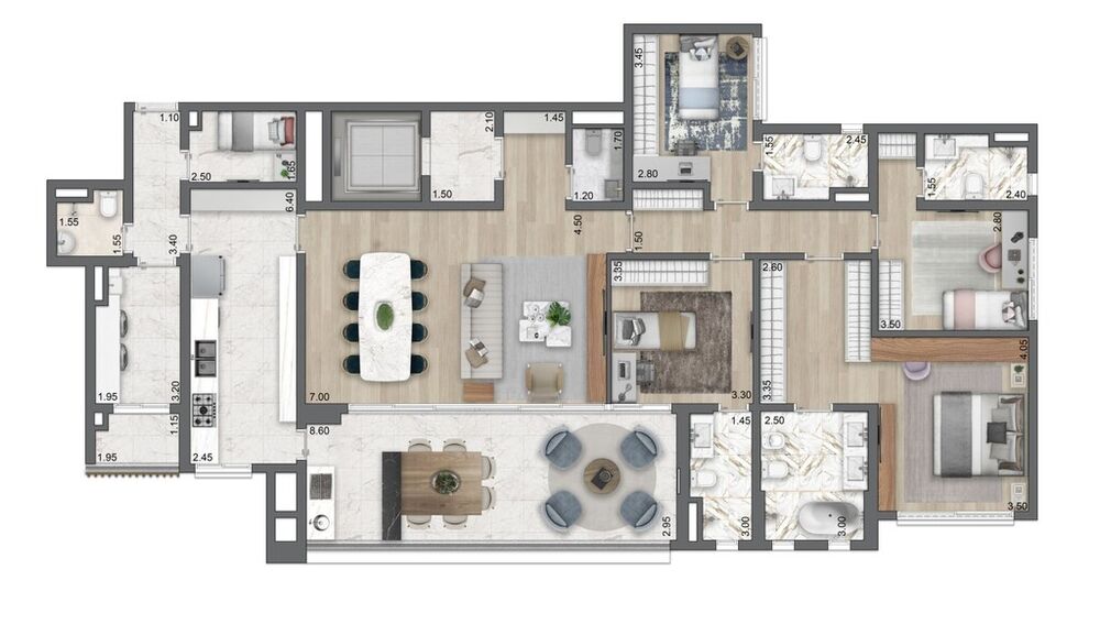 Apartamento, 4 quartos, 268 m² - Foto 5