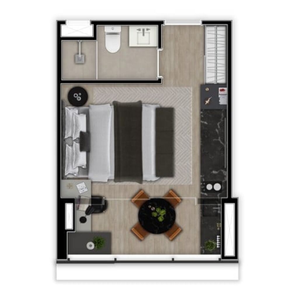 Apartamento à venda com 1 quarto, 32m² - Foto 12