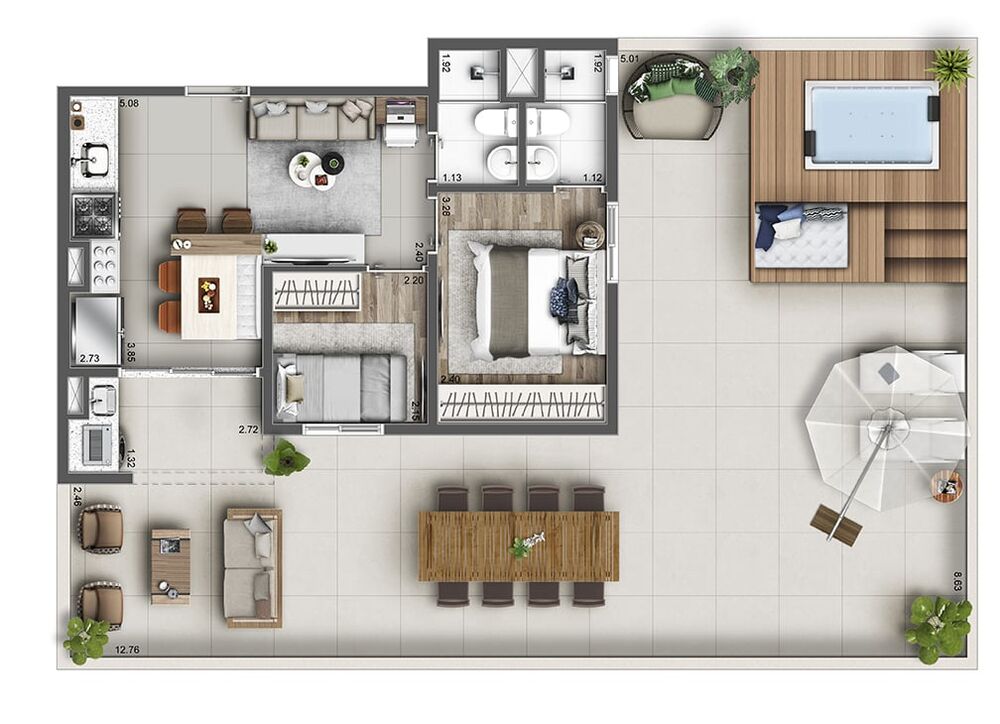Apartamento, 2 quartos, 65 m² - Foto 15