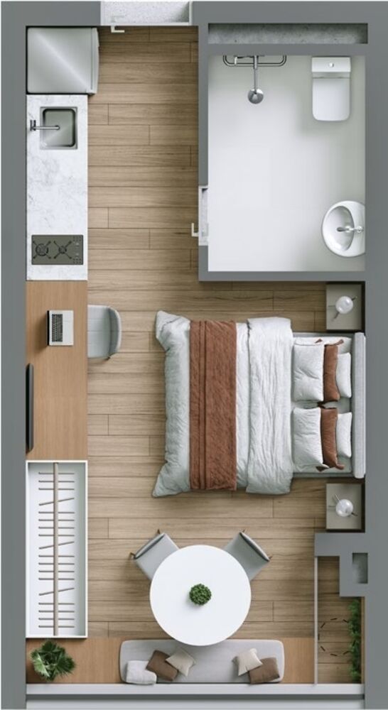 Apartamento, 1 quarto, 42 m² - Foto 7