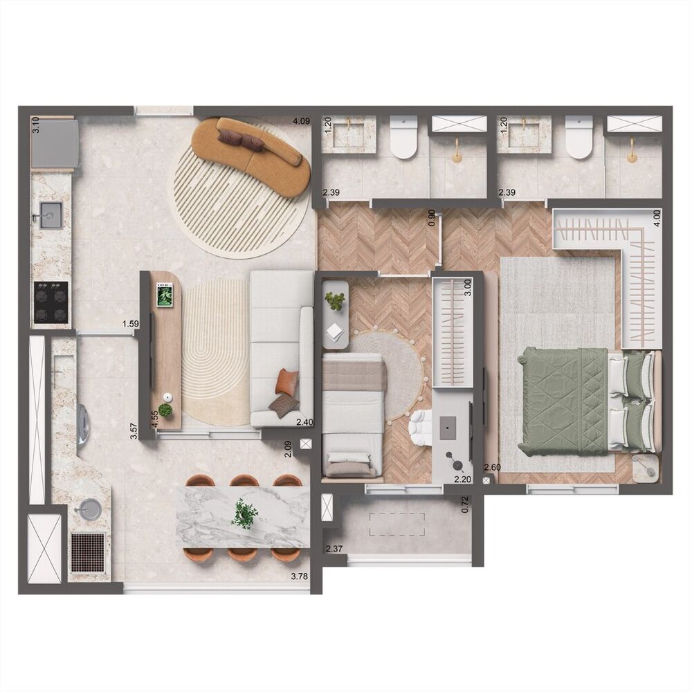 Apartamento, 2 quartos, 84 m² - Foto 11