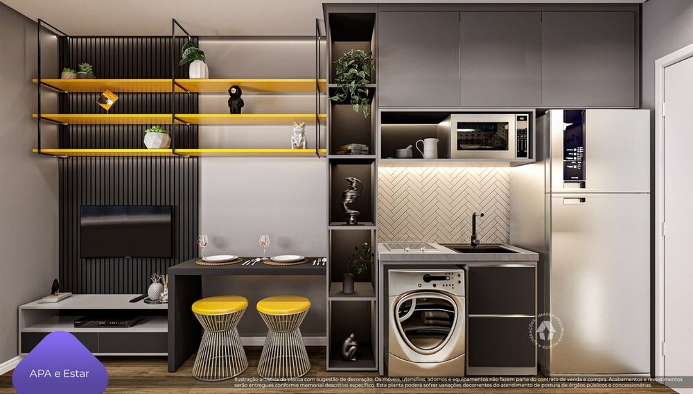 Apartamento, 1 quarto, 16 m² - Foto 2