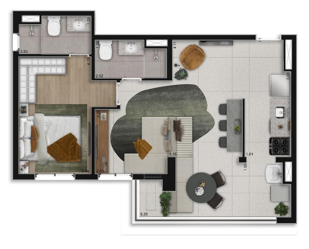 Apartamento, 2 quartos, 59 m² - Foto 13