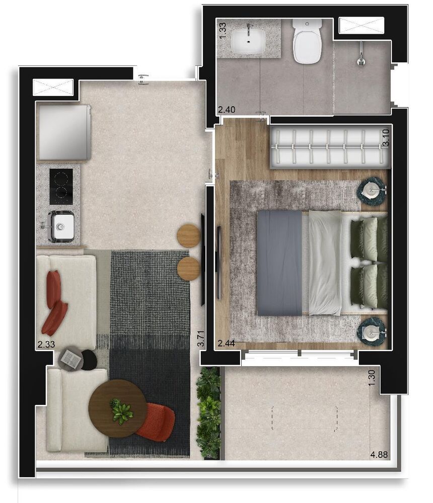 Apartamento, 2 quartos, 59 m² - Foto 6