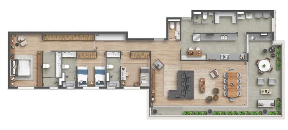 Apartamento, 4 quartos, 219 m² - Foto 3