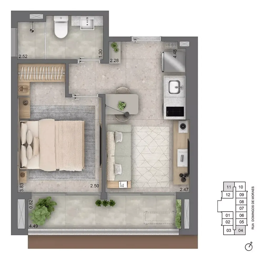 Apartamento, 1 quarto, 26 m² - Foto 4