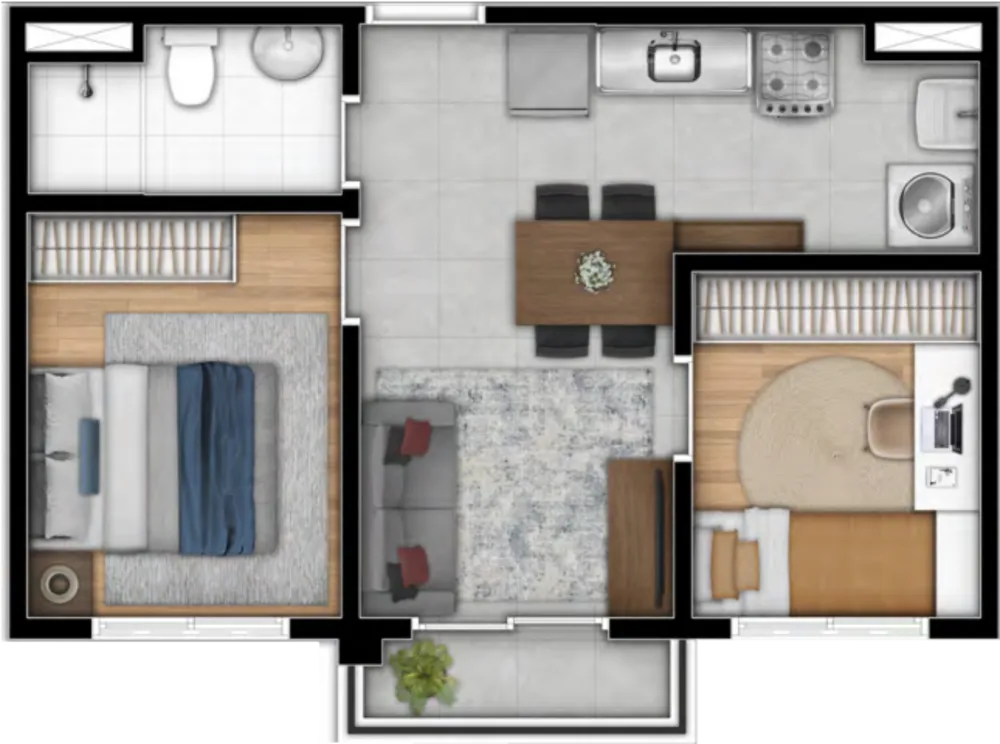 Apartamento, 2 quartos, 38 m² - Foto 4