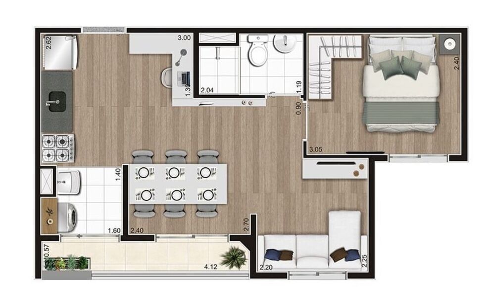 Apartamento, 2 quartos, 38 m² - Foto 7