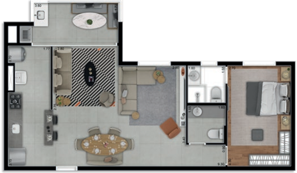 Apartamento à venda com 2 quartos, 70m² - Foto 12
