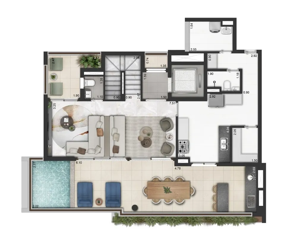 Apartamento, 2 quartos, 127 m² - Foto 2