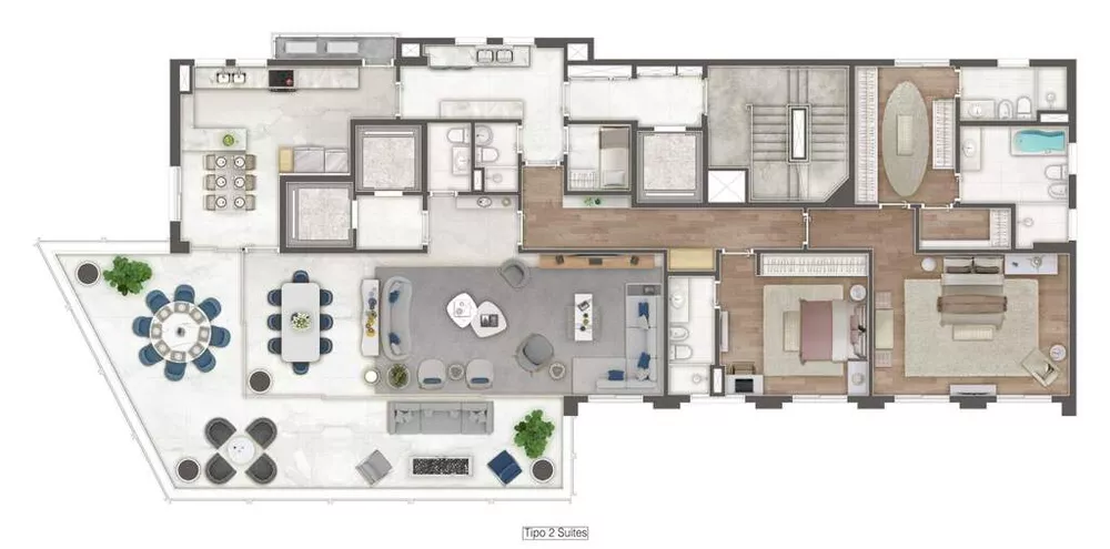 Apartamento, 4 quartos, 293 m² - Foto 1