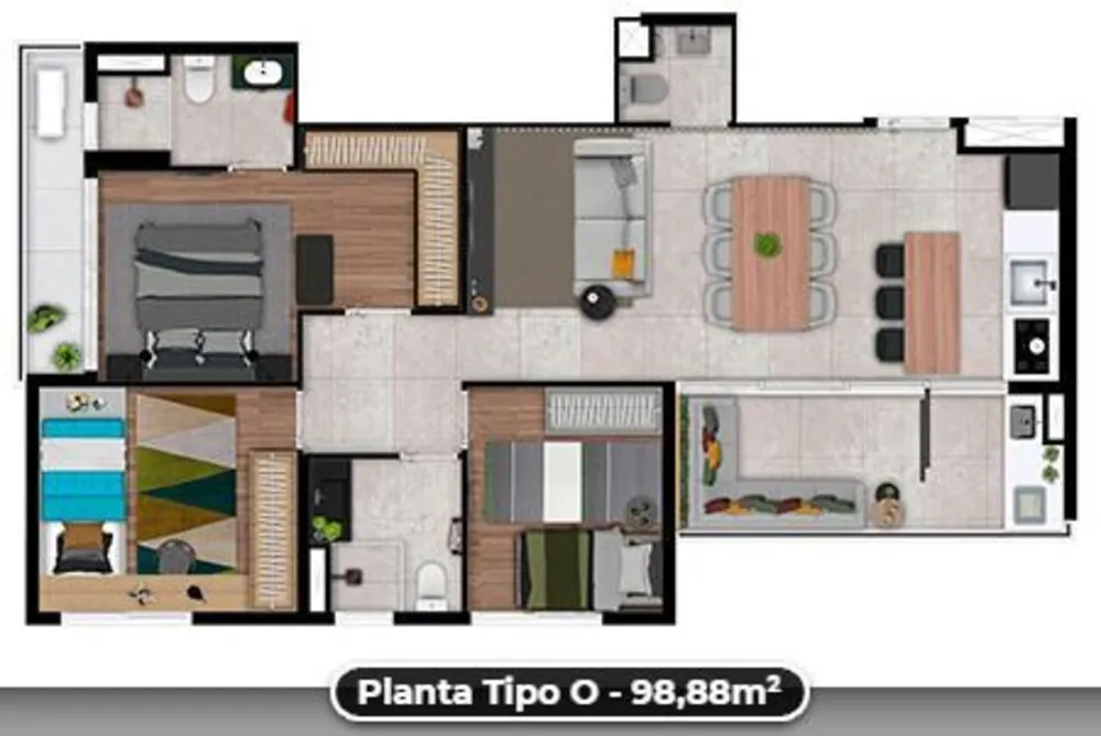 Apartamento, 1 quarto, 31 m² - Foto 3