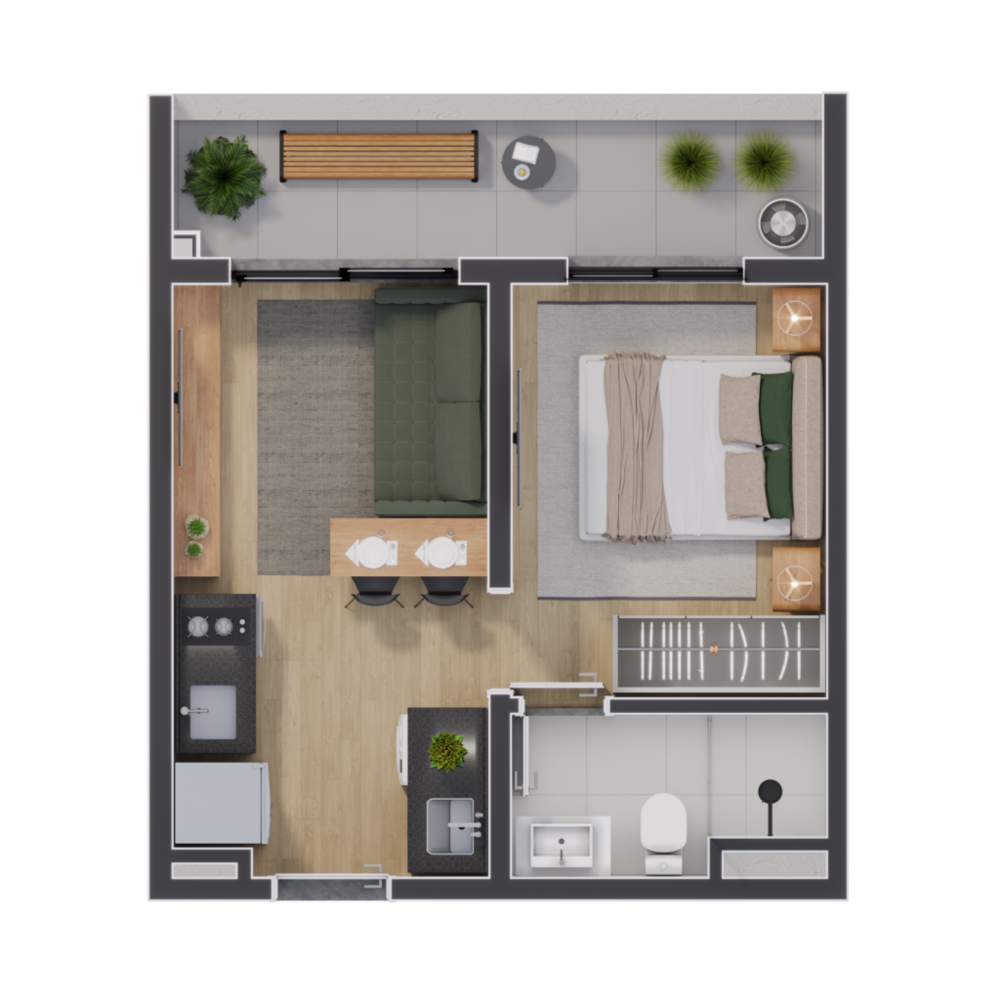 Apartamento, 2 quartos, 31 m² - Foto 3