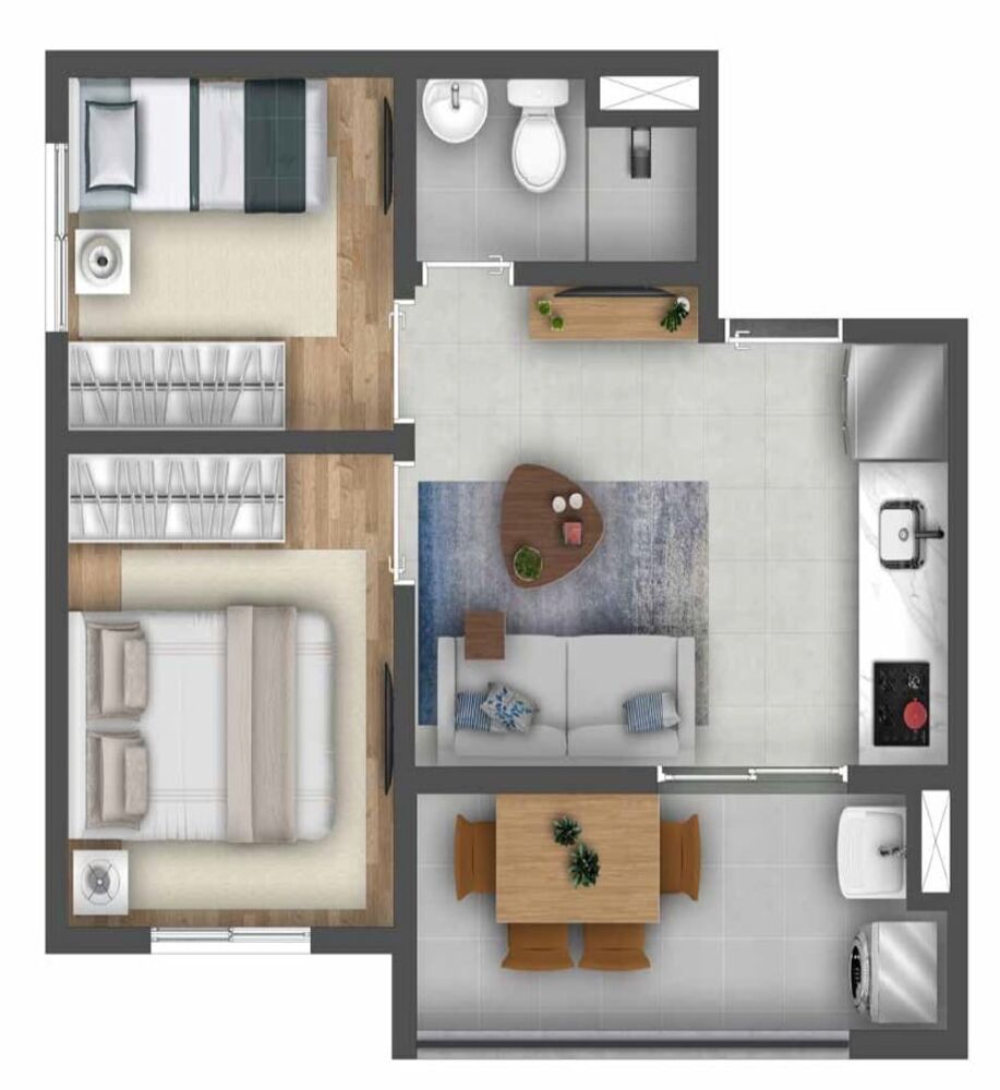 Apartamento, 2 quartos, 36 m² - Foto 7