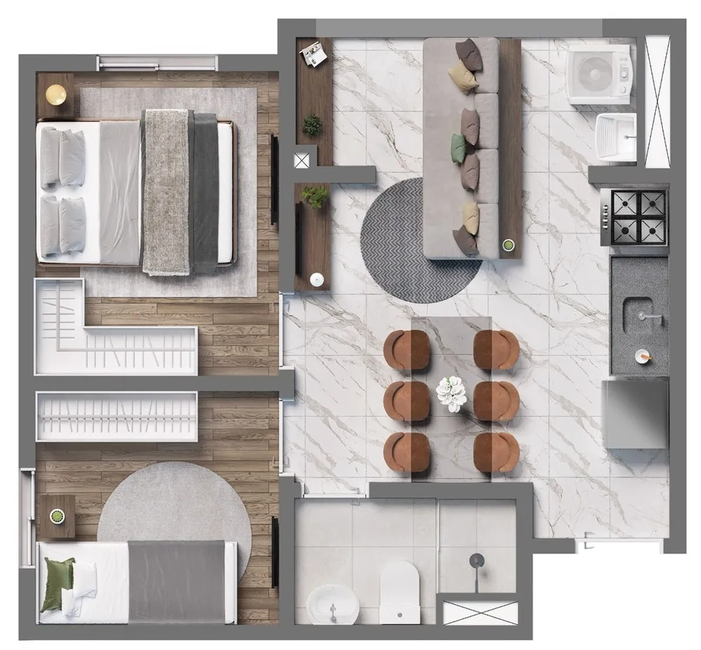 Apartamento, 2 quartos, 36 m² - Foto 4