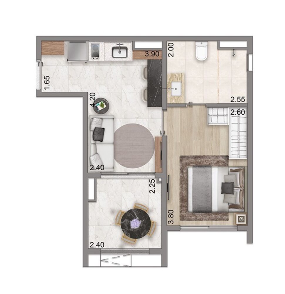 Apartamento, 1 quarto, 72 m² - Foto 7