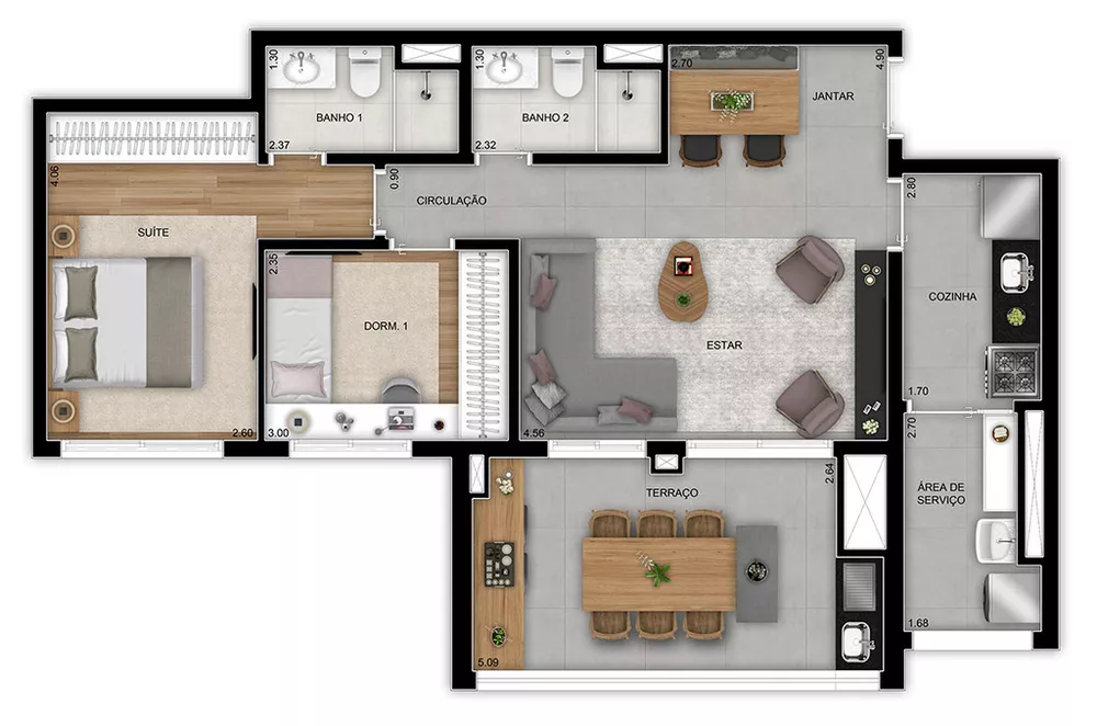 Apartamento, 3 quartos, 81 m² - Foto 27