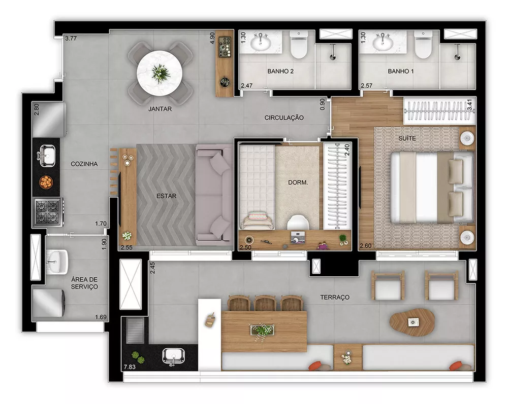 Apartamento, 3 quartos, 81 m² - Foto 25