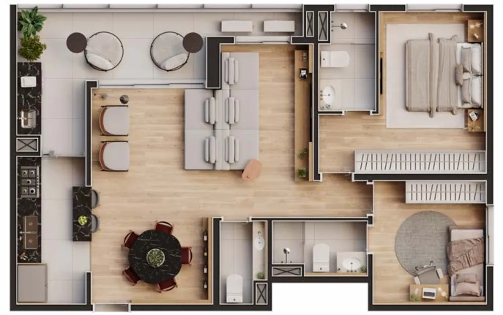 Apartamento, 3 quartos, 120 m² - Foto 2