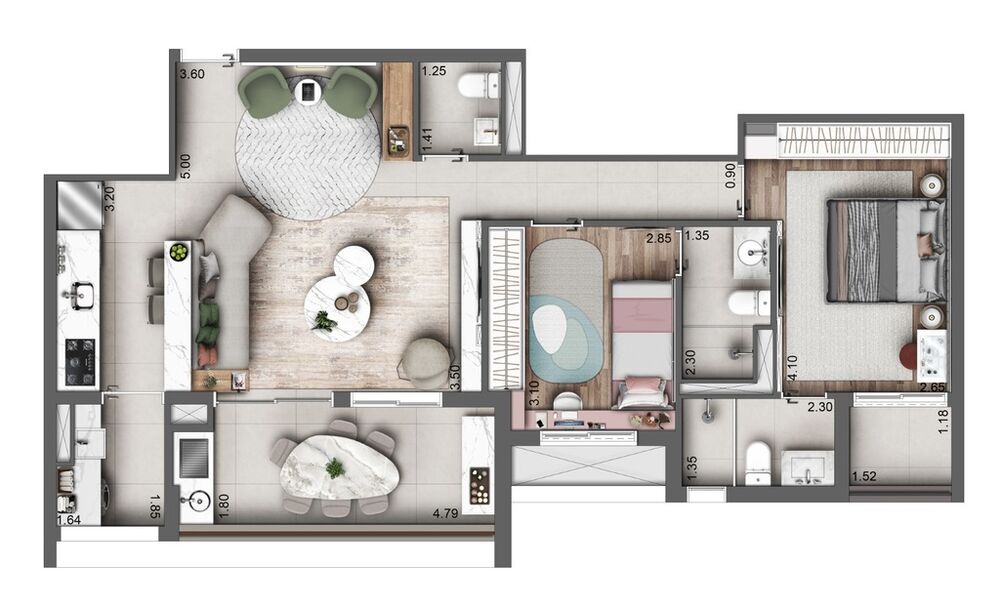 Apartamento, 3 quartos, 132 m² - Foto 5