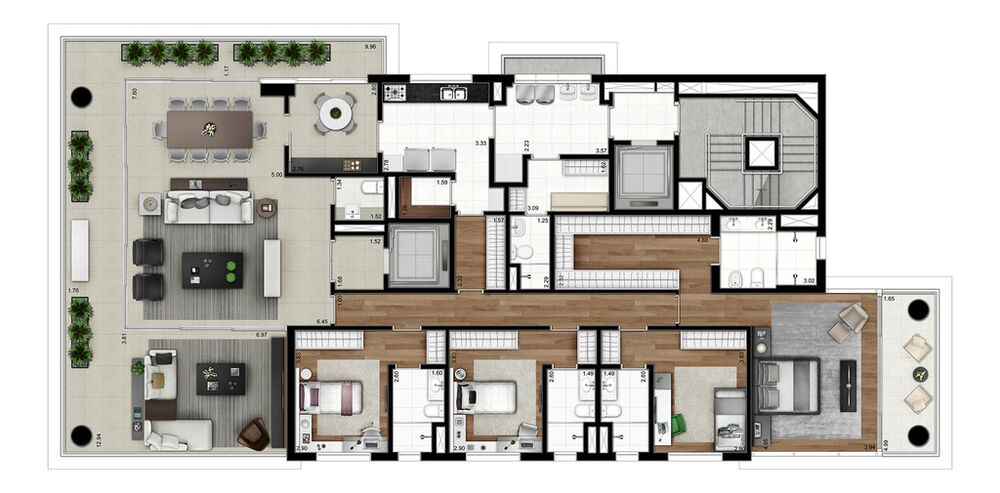 Apartamento, 4 quartos, 294 m² - Foto 2