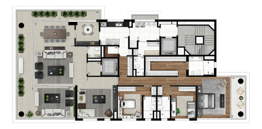 Apartamento, 4 quartos, 294 m² - Foto 3